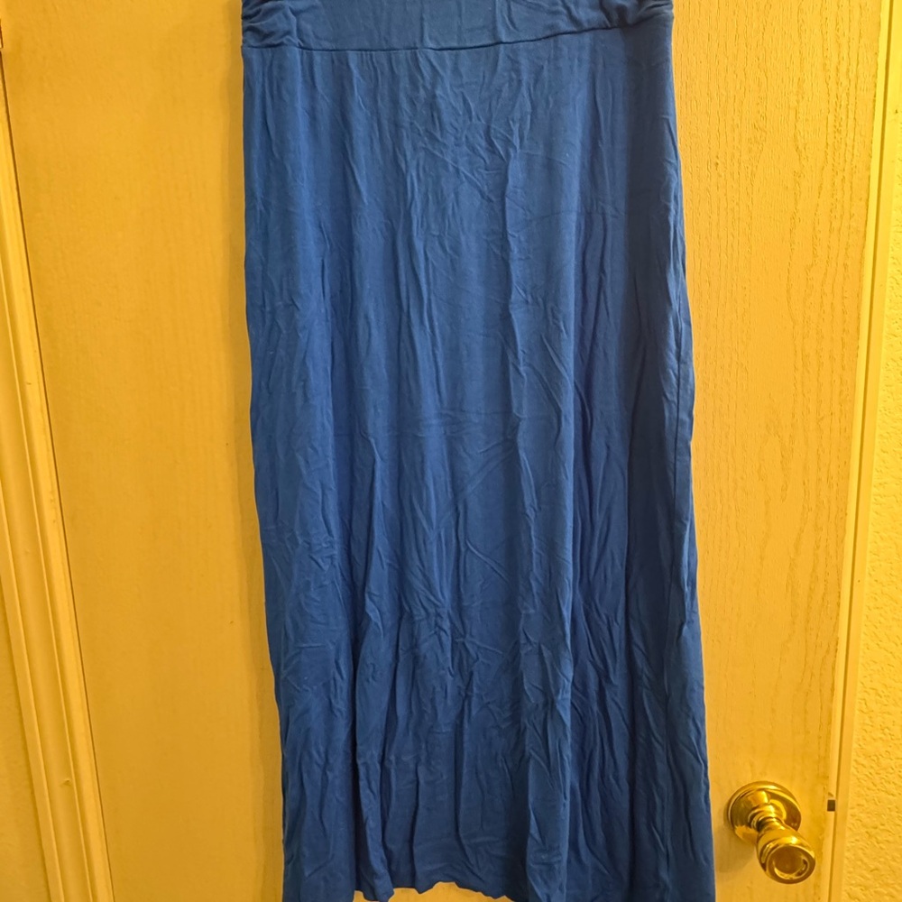 Liz Claiborne Vibrant Blue Maxi Skirt